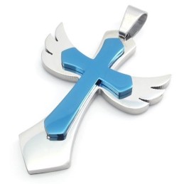 Finely Processed Beautiful In Colors Superior Quality Titanium Cross Pendant