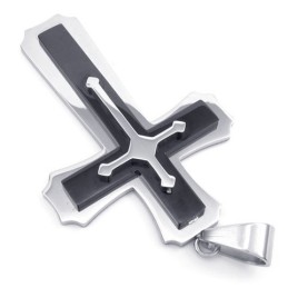 Finely Processed Delicate Colors Excellent Quality Titanium Cross Pendant