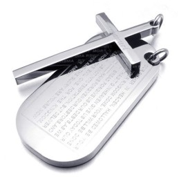 Sophisticated Technology Color Brilliancy Have A Long Story Titanium Cross Pendant