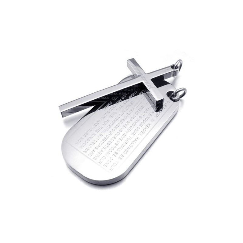 Sophisticated Technology Color Brilliancy Have A Long Story Titanium Cross Pendant