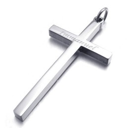 Sophisticated Technology Color Brilliancy Have A Long Story Titanium Cross Pendant