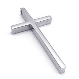 Finely Processed Color Brilliancy World-Wide Renown Titanium Cross Pendant