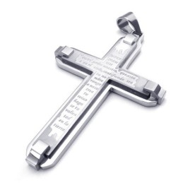 Sophisticated Technology Color Brilliancy World-Wide Renown Titanium Cross Pendant