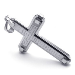 Sophisticated Technology Color Brilliancy World-Wide Renown Titanium Cross Pendant