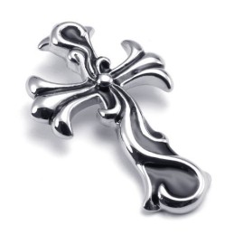 Deft Design Color Brilliancy World-Wide Renown Titanium Cross Pendant