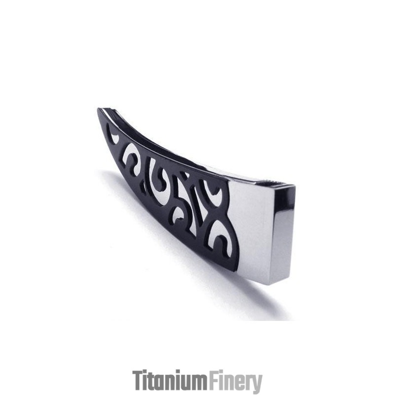Mens Black Lance Pure Titanium Necklace Pendant 6588 Mens Black Lance Pure Titanium Necklace Pendant 6588
