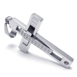 Rational Construction Color Brilliancy Superior Quality Titanium Cross Pendant