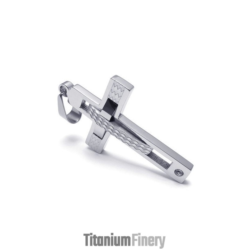 Rational Construction Color Brilliancy Superior Quality Titanium Cross Pendant Rational Construction Color Brilliancy Superior Quality Titanium Cross Pendant