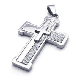 Finely Processed Color Brilliancy To Win Warm Praise From Customers Titanium Cross Pendant
