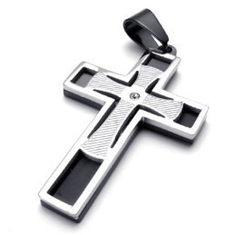 Professional Design Delicate Colors Selling Well All Over The World Titanium Cross Pendant