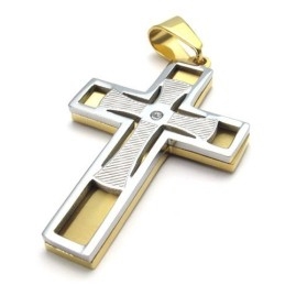 Finely Processed Color Brilliancy To Have A Long Standing Reputation Titanium Cross Pendant