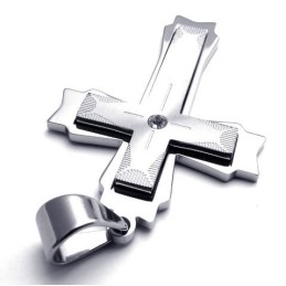 For Your Selection Color Brilliancy Reliable Quality Titanium Cross Pendant