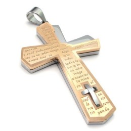 Attractive Design Color Brilliancy Durable In Use Titanium Cross Pendant