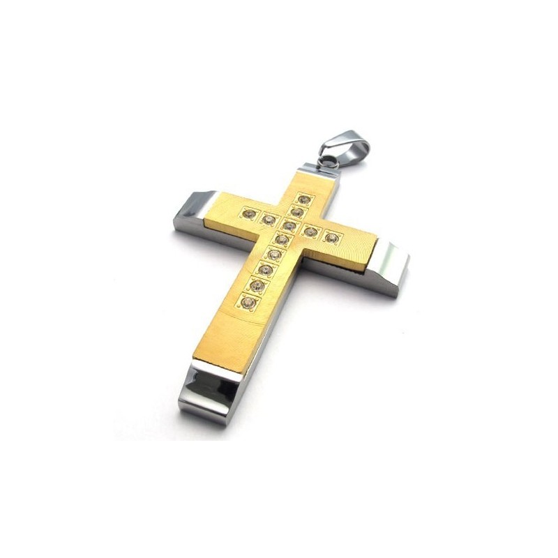 Beautiful Design Color Brilliancy Superior Quality Titanium Cross Pendant