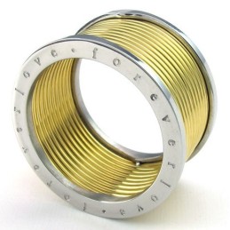 Rational Construction Color Brilliancy Stable Quality Titanium Ring