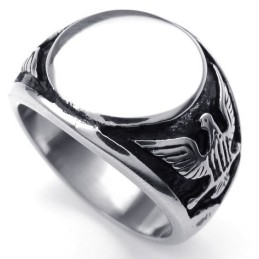 Fashionable Patterns Color Brilliancy Durable In Use Titanium Ring