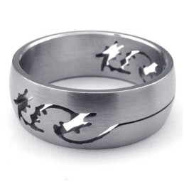 Latest Technology Color Brilliancy Stable Quality Titanium Ring